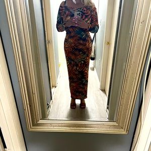 Curvy Sense long floral dress